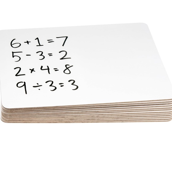 Individual white erase boards in sets of 10 - Picture 2 of 2
